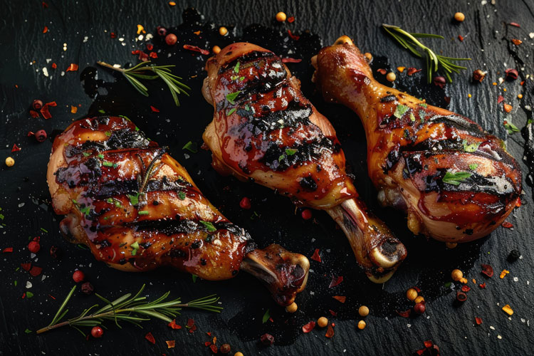 Charcoal Cooked Chicken Legs